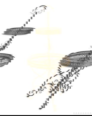 Etajera din fier forjat antik brown