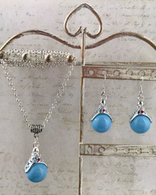 Set Nepalez bleu