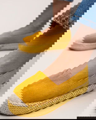 Espadrile Hexagon Galbene