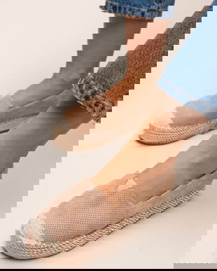 Espadrile Hexagon Bej