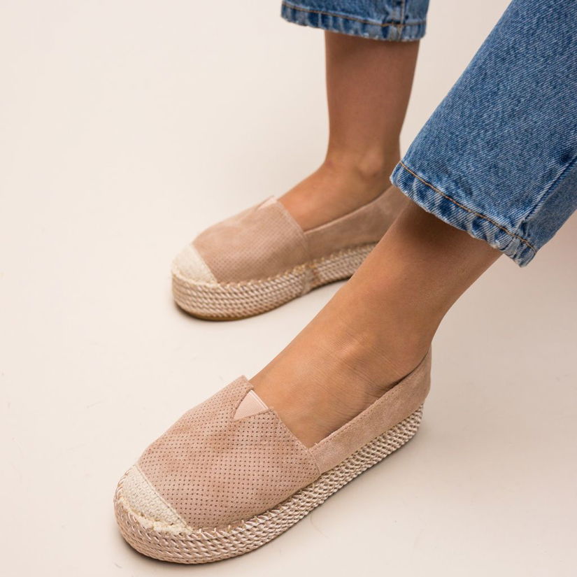 Espadrile Hexagon Bej