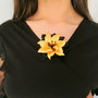 Brosa textila /Flori handmade