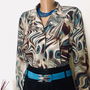 Bluza imprimeu elegant