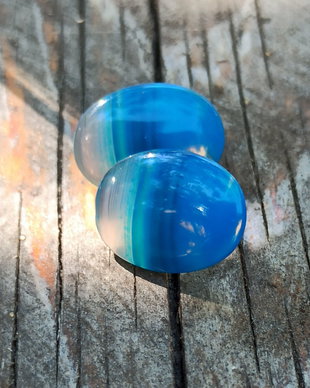 Cercei agate dungate si argint 925