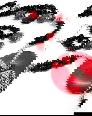 set onix si howlite rosu 33135