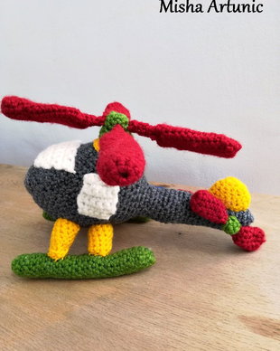Elicopter crosetat - jucarie/ homedeco
