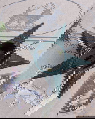 Suport de brad din metal verde