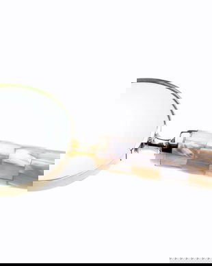 Lupa din alama masiva cu maner deosebit