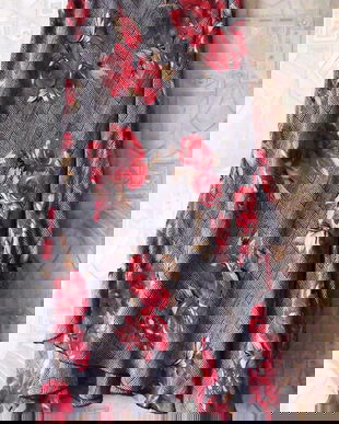 fusta lunga cu trandafiri rosii , Biba , 44