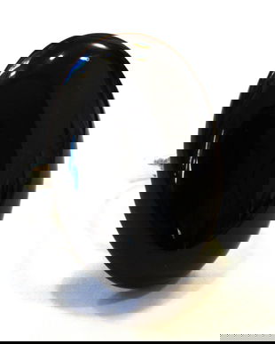 Inel Agata onix si Argint 925 - IN605.2 - Inel negru masiv, inel supradimensionat, inel elegant pietre semipretioase, inel reglabil piatra mare, cadou aniversare sotie, inel statement