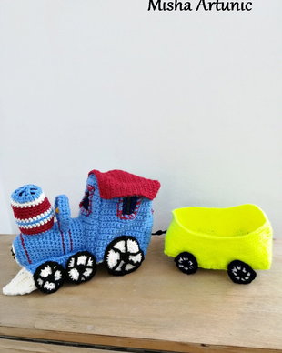 Tren crosetat - Jucarie/ Homedeco