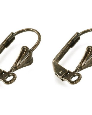 Tortite cercei din alama, 15x7 mm