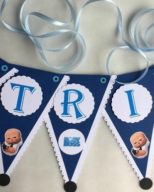 Ghirlanda botez Boss Baby
