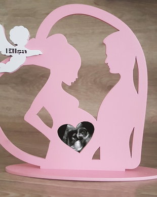 Rama  foto personalizata ingeras pentru ecografie