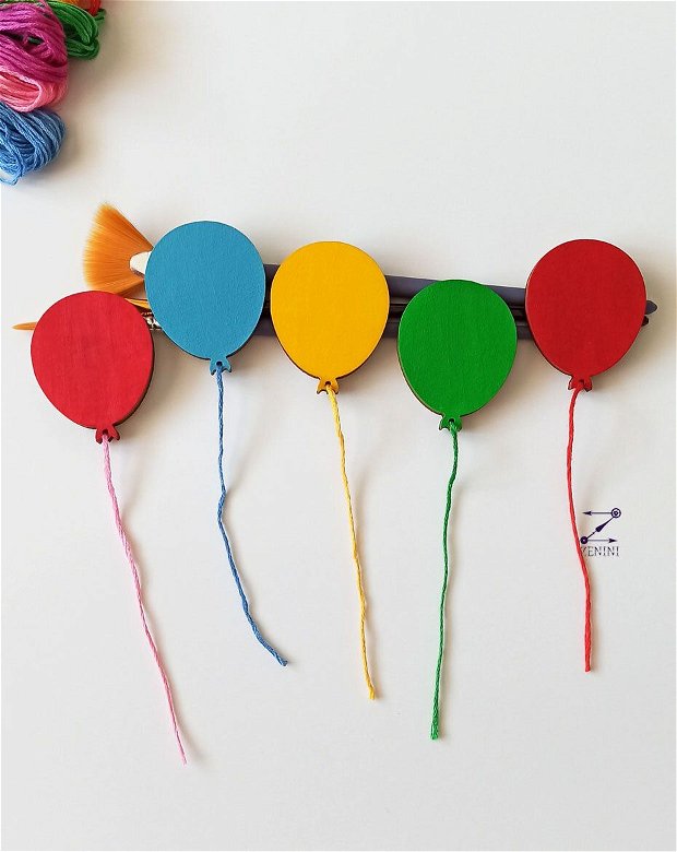 Brosa balon, brosa balon colorat, brosa balon ata, brosa colorata