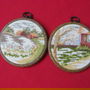 2 miniaturi tablou goblen