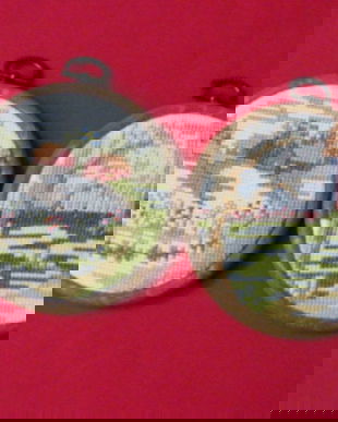 2 miniaturi tablou goblen