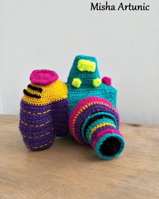 Aparat foto profesional crosetat - Jucarie/ Homedeco