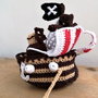 vanut Vasul piratilor crosetat - Jucarie/ Homedeco