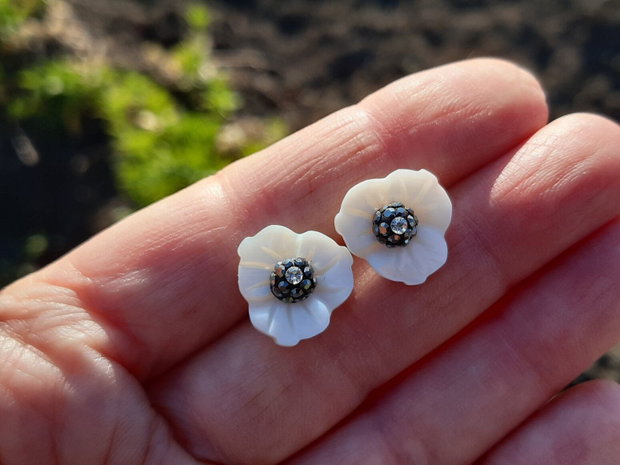 Cercei flori sea shell