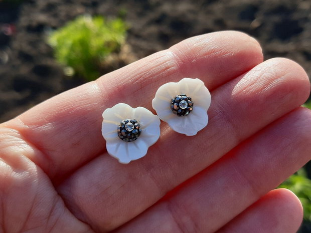 Cercei flori sea shell