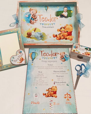 Tava mot / prima aniversare cu poze, tema Winnie