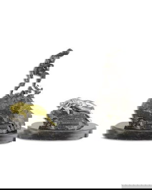 Cautatorii de comori- statueta din bronz