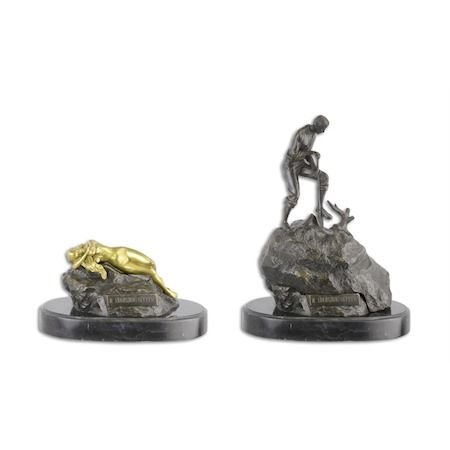 Cautatorii de comori- statueta din bronz