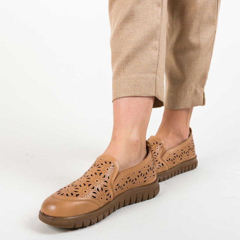 Pantofi Casual Resca Camel