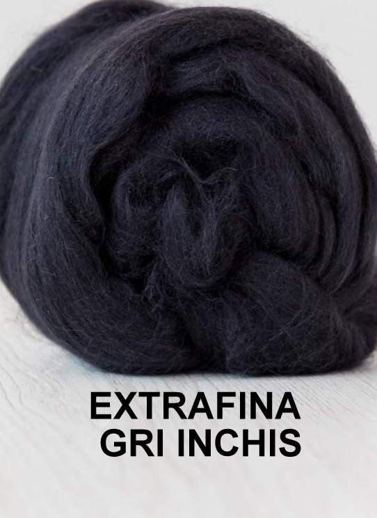 lana extrafina -GRI INCHIS-50g