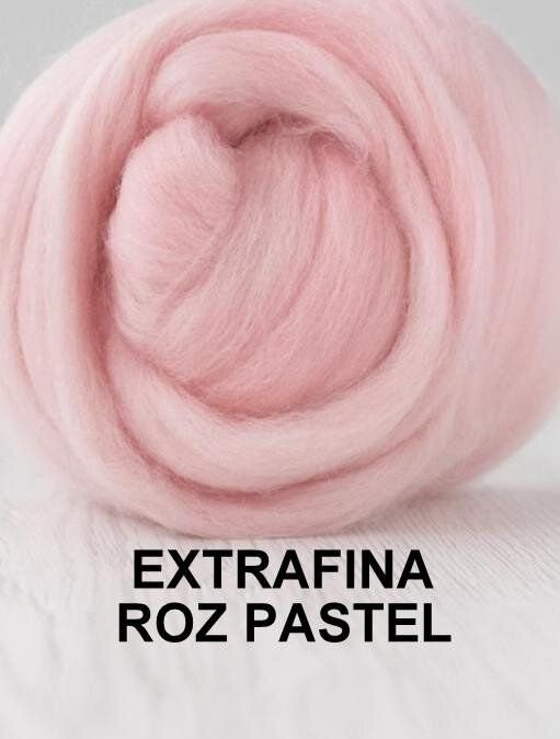 lana extrafina -ROZ PASTEL-50g