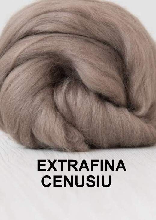 lana extrafina -CENUSIU-50g