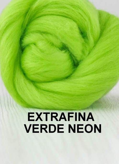 lana extrafina -VERDE NEON-50g