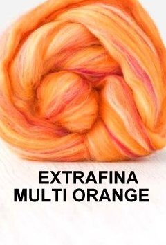 lana extrafina -MUTICOLOR ORANGE-50g