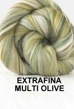 lana extrafina -MUTICOLOR OLIVE-50g