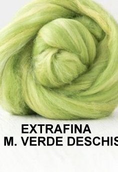 lana extrafina -MUTICOLOR VERDE DESCHIS-50g