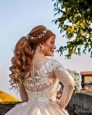 Accesoriu par coronita mireasa cu flori Fairy Tale