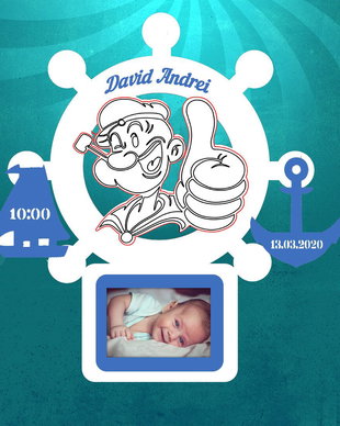 Tablou foto personalizat Popeye Marinarul