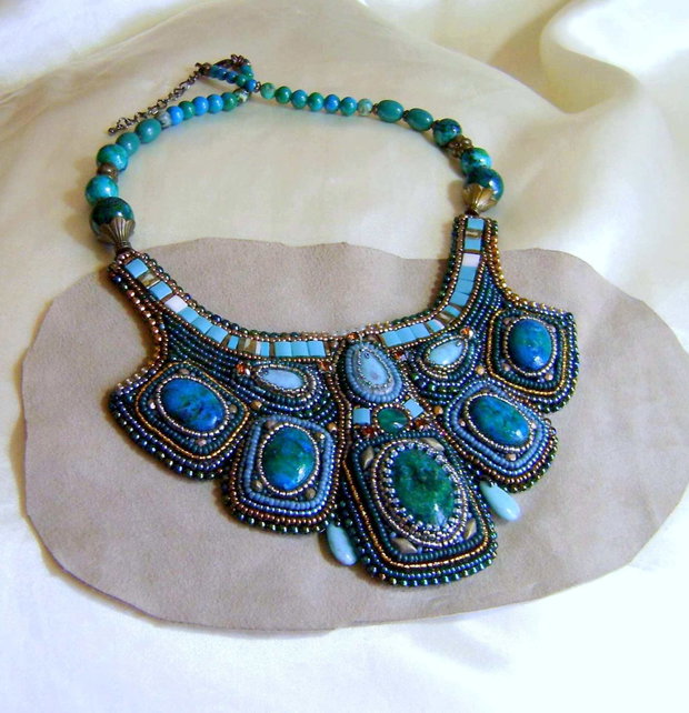 Comandat de Andreea, livrat / Colier statement, Splendor , antichitati recreate
