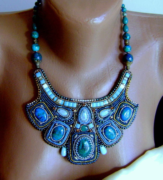 Comandat de Andreea, livrat / Colier statement, Splendor , antichitati recreate