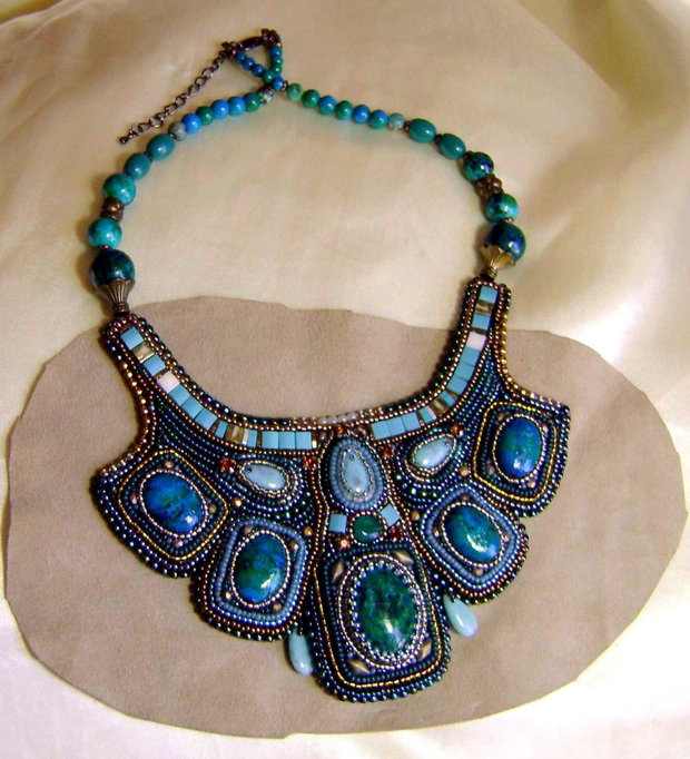Comandat de Andreea, livrat / Colier statement, Splendor , antichitati recreate