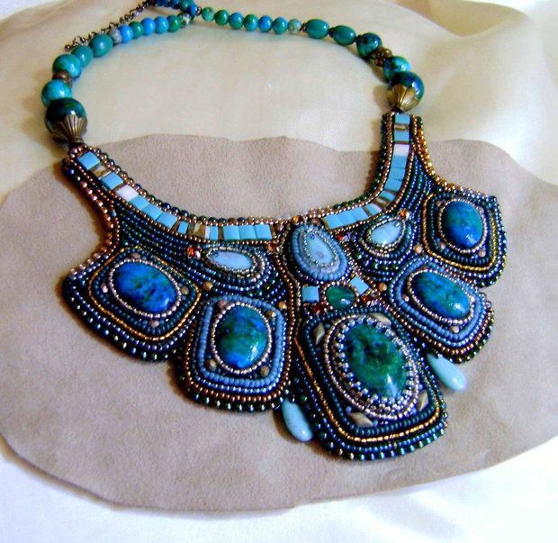 Comandat de Andreea, livrat / Colier statement, Splendor , antichitati recreate