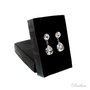 Cercei argint mireasa Fancy Crystals Swarovski