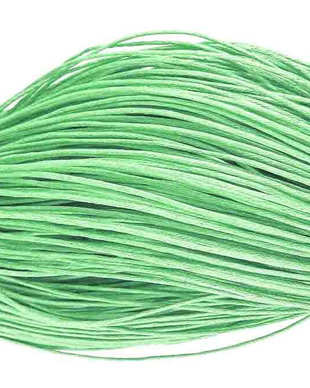Ata din bumbac cerata, 1 mm, verde deschis