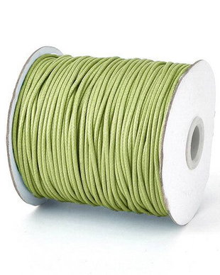 Ata din poliester cerata, 1 mm, vernil-126