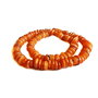 Sidef discuri 5-6 x 2-4mm, sirag (17cm) - portocaliu  GSLAK-T 036