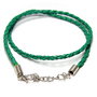 Snur din imitatie de piele, 42 cm, verde