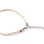 Snur din imitatie de piele pentru bratari, 20 cm, crem