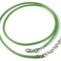 Snur din ata din poliester cerata, 46 cm, verde