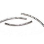 Distantiere tubulare, arcuite, platina, 35x2 mm